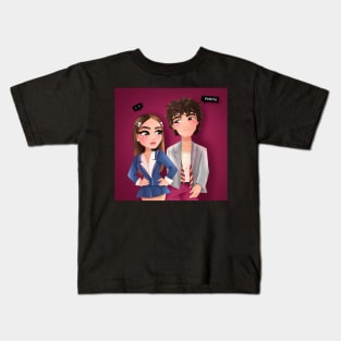 Lucrecia and Valerio from elite series Kids T-Shirt